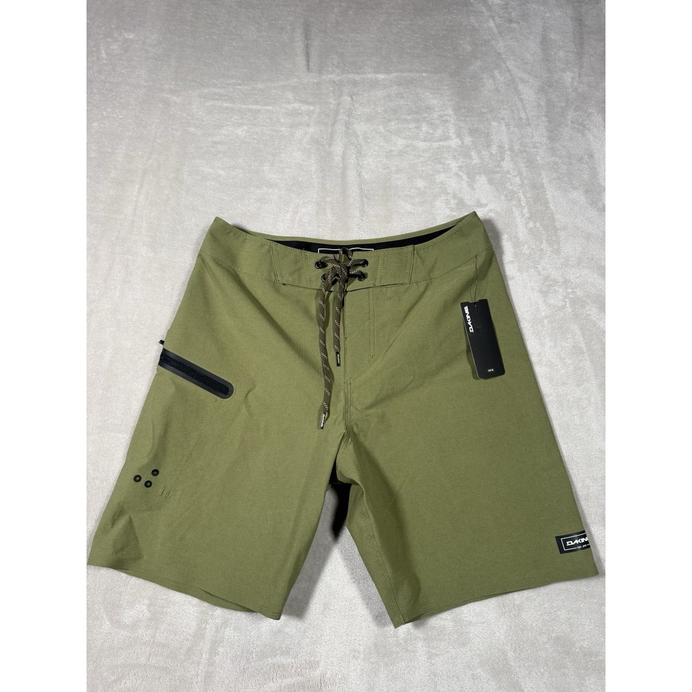 Dakine Misson 19" Board Shorts Size 28 Dark Olive Green